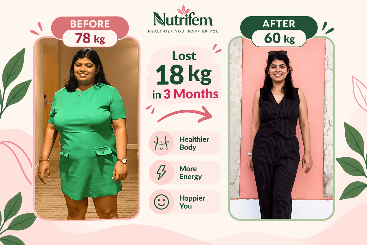 Lose Up to 14kg Weight No Strict Diet Or No Exercises - Nutrifem